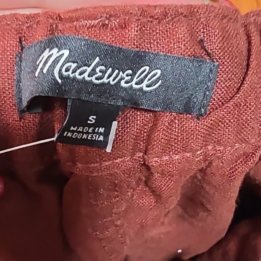 Madewell Women's Dark Red Cargo Shorts - Picture 5 of 5